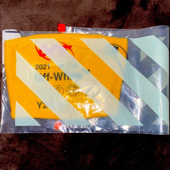 NWT Virgil Abloh Off White YELLOW INDUSTRIAL MASK - Picture 11 of 11